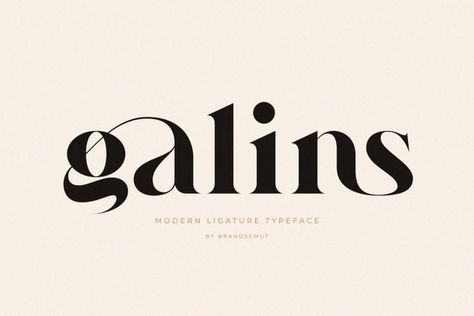 Galins is a modern and chic lettered serif font. No matter the topic, this font will be an incredible asset to your fonts’ library, as it has the potential to elevate any creation. Try before you buy Galins font for iOS, Android, macOS, or Windows for free, or you can download the full version with […] The post Galins Font appeared first on FreeFontDL. Web Design Magazine, Fonts For Numbers, Fonts Copy And Paste, Copy And Paste Fonts, Logo Luxe, Ligature Font, Typographie Logo, Fonts Bubble, Luxe Logo