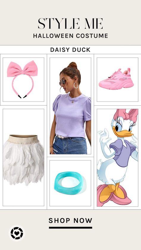 Daisy Duck Halloween Costume, Daisy Duck Halloween, Amazon Costume, Disney Costumes For Women, Duck Halloween Costume, Daisy Duck Costume, Disneyland Costumes, Daisy Costume, Disney Costumes Diy