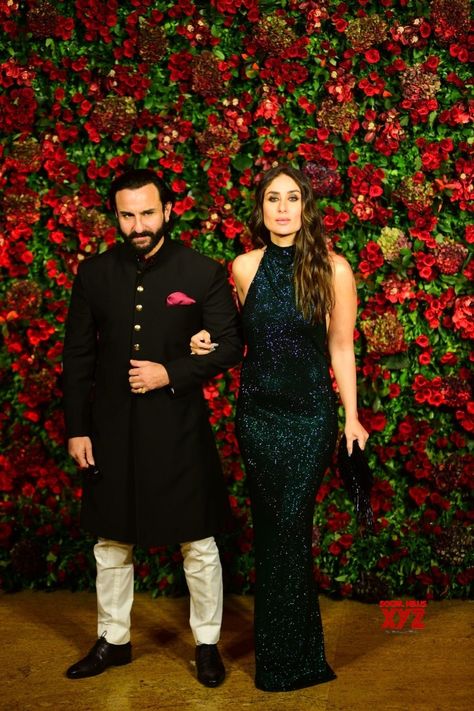 Saif Ali Khan Bandhgala, Saif Ali Khan Indian Wear, Saif Ali Khan Suit Style, Saif Ali Khan Sherwani, Kareena Kapoor And Saif Ali Khan, Saif Ali Khan Suit, Reception Outfit For Men, Saif Ali Khan Kurta, Kareena Kapoor Wedding