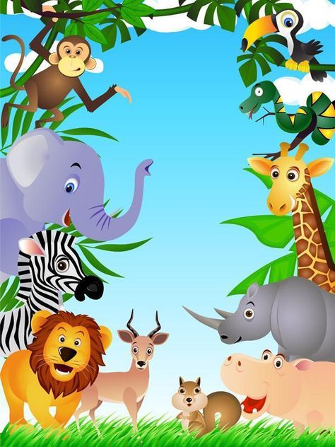 Safari-Kids' Stuff-Eazywallz Forest Designs, Safari Wallpaper, Photo Mural, Animals Coloring, Custom Wall Murals, Stock Wallpaper, Animal Coloring Books, Beautiful Forest, Book For Kids