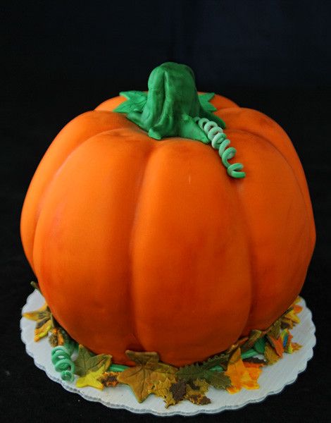 Pumpkin Cake | Pumpkin shaped cake covered in fondant with f… | Flickr Pumpkin Birthday Cake, Jack O Lantern Cake, Pumpkin Shaped Cake, Pumpkin Patch Birthday Party, Halloween Pumpkin Cake, Birthday Cake Designs, Pumpkin Patch Birthday, Cake Designs For Kids, Birthday Topper