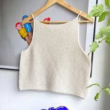 Knitted Tank Top Pattern Free, Embroidery Diy, I Cord, Linen Yarn, Lang Yarns, Summer Knitting, Diy Knitting, Garter Stitch, Knit Outfit