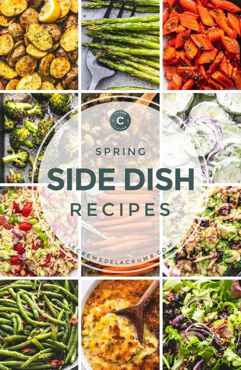 Brown Sugar Green Beans, Brown Sugar Roasted Carrots, Spring Side Dishes, Best Broccoli Salad Recipe, Butter Carrots, Green Beans With Bacon, Creamy Cucumber Salad, Easy Holiday Recipes, Chicken Pasta Salad