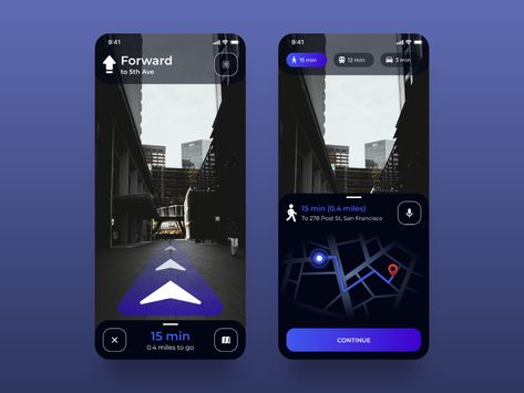 AR Navigation App by Bohdan Kozachok on Dribbble Navigation Ui, Bus App, Iot Design, Ar App, Ar Design, Navigation App, Dashboard Mobile, Navigation Design, App Interface Design