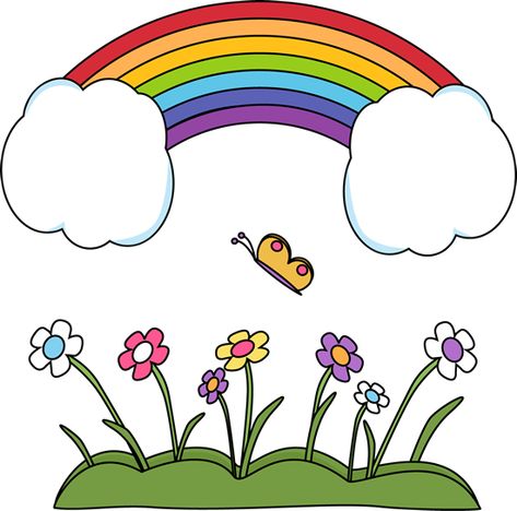 Happy Rainbow Scene Dairy Decoration, Rainbow Scene, Spring Clip Art, Rainbow Quotes, Shape Of Heart, Student Cartoon, Happy Rainbow, Rainbow Quote, Rainbow Clipart