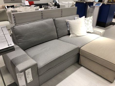 Ikea Grälviken Sofa, Ikea Kivik Sectional, Ikea Kivik Hack, Kivik Sofa Hack, Sofa Kivik Ikea, Ikea Kivik Living Room, Kivik Sofa Living Room Ideas, Ikea Grey Sofa, Ikea Besta Living Room