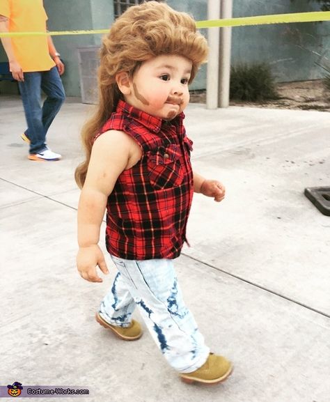 Joe Dirt Baby Costume - Halloween Costume Contest Joe Dirt Costume, Funny Baby Costumes, Karneval Diy, Toddler Boy Halloween Costumes, Cosplay Kids, Joe Dirt, Boy Halloween