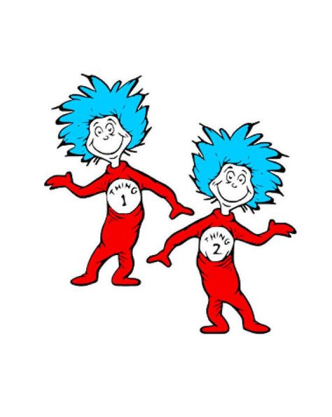 Thing One and Thing Two | Dr. Seuss Wiki | FANDOM powered by Wikia Dr Seuss Pictures, Dr Seuss Images, Dr Seuss Clipart, Dr Seuss Coloring Pages, Thing One And Thing Two, Dr Seuss Art, Thing One Thing Two, Dr Seuss Classroom, Thing 1 And Thing 2