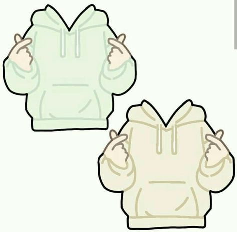 Hoodie Drawing Reference, Chibi Sketch, Hoodie Drawing, Hoodie Cartoon, Clothing Sketches, Drawing Examples, Anime Clothes, Clothes Cute, Drawing Anime Clothes