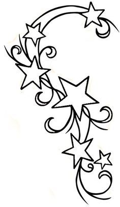 Star And Heart Tattoo Designs, Swirl Doodles, 2000s Drawings, Cleavage Tattoos, 2000s Tattoos, Engraving Patterns, Kunst Tattoos, Star Coloring Pages, Star Tattoo Designs