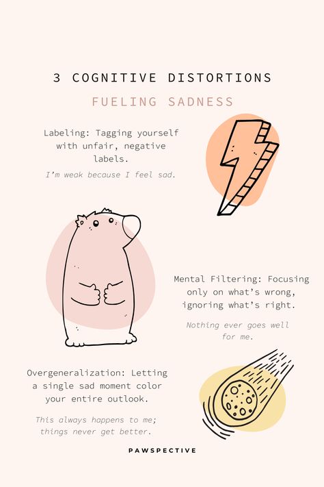 Sadness can be intensified by common cognitive distortions that distort reality and fuel negative thinking. By understanding these patterns, you can begin to challenge and change them, promoting better mental health and emotional well-being. sadness, cognitive distortions, mental health, negative thinking, emotional well-being, emotional health. Cognitive Distortions List, Reframing Thoughts, Thinking Patterns, Cbt Therapy, Cognitive Psychology, Better Mental Health, Mental Health Care, Private Practice, Good Mental Health