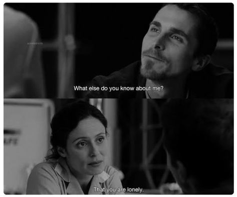 "How can you wake up of a nightmare if you're not asleep?" The Machinist (2004) The Machinist, Classic Movie Quotes, I Cried For You, Best Movie Lines, Best Movie Quotes, Cinema Quotes, Beau Film, Movie Dialogues, Cute Twitter Headers