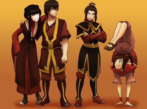 Mai, Zuko, Azula, and Ty Lee. This is why I love Ty Lee. She is the fun in the small elite team. She's so cheerful. Mai Zuko, Zuko Azula, Mai And Zuko, Avatar Azula, Avatar Legend Of Aang, Ty Lee, Avatar Series, Korra Avatar, The Last Avatar