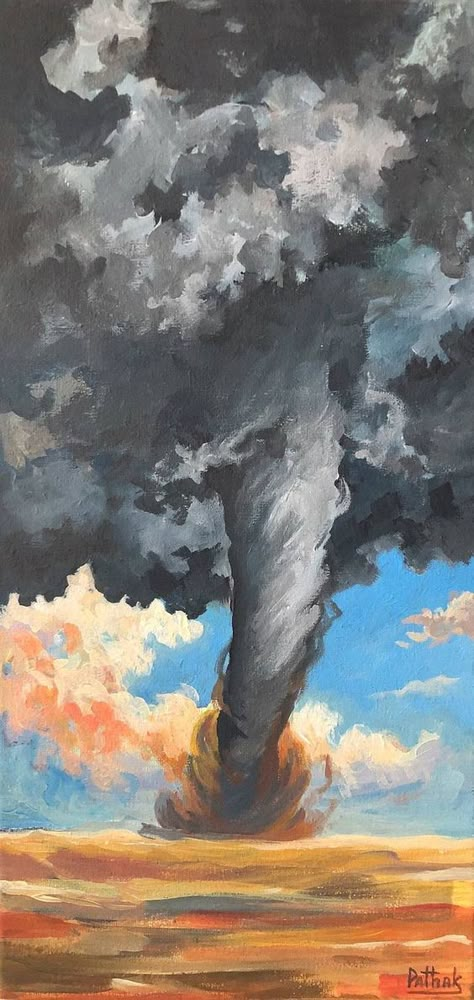 Tornado Drawing, Natural Disasters Art, Dark Field, Dark Weather, Weather Art, Sky Dark, Storm Art, Weather Cloud, Art Realism