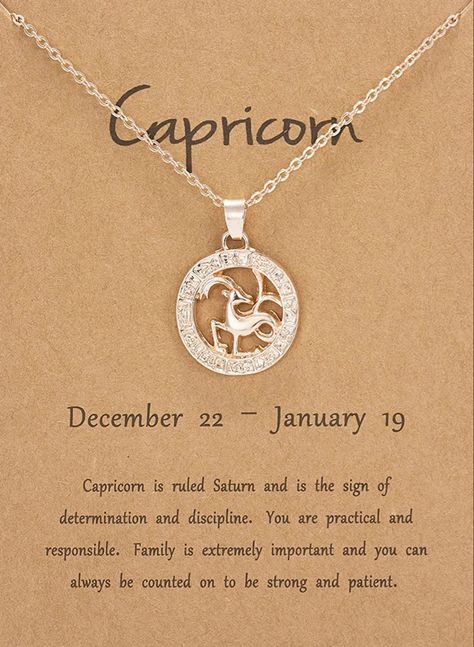 Beautiful Modern Design - Show Off Your Capricorn Zodiac Sign In Style With This Beautifully Designed Timeless Gold Plated Pendant Necklace. Highlighted By A Motif Of The Capricorn Zodiac Symbol, Finished To A High Polish. #chain #necklace #fashion #recipe #chicken #aesthetic #rosegold #accessories #accessory Capricorn Signs, Capricorn Vibes, January Zodiac, Capricorn Zodiac Symbol, Capricorn Jewelry, Chicken Aesthetic, Capricorn Necklace, Astrology Jewelry, Zodiac Sign Necklace