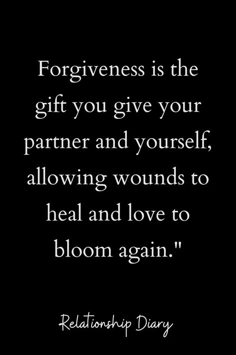 #relationshipquotes #relationshipadvice #relationshipstatus #relationshiptexts #lovequotes Forgiveness Is A Gift You Give Yourself, Forgiving Your Partner, Forgiveness In Relationships, Healing Relationships Quotes, Love And Forgiveness Quotes, Healing Relationship Quotes, Forgiveness Quotes Relationship, Im Sorry Gifts, Partner Quotes