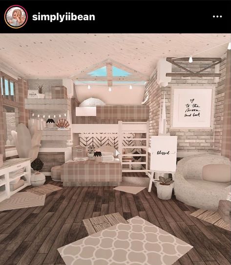 Not mine Blocksburg Room Ideas￼, Tiny House Bedroom, House Plans With Pictures, Bloxburg House Ideas 1 Story, House Decorating Ideas Apartments, Small House Layout, Simple Bedroom Design, Tiny House Layout, Diy House Plans