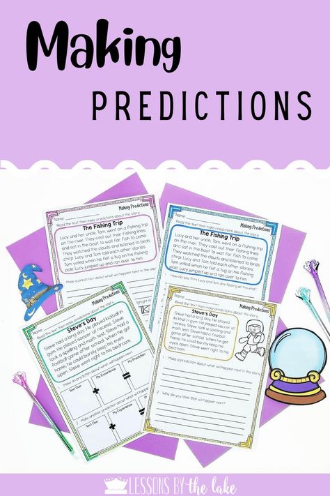 Making Predictions 2nd Grade, Making Predictions Activities 3rd Grade, Prediction Activities, Making Predictions Activities, Predicting Activities, 4th Grade Activities, Skill To Learn, 3rd Grade Activities, Making Predictions