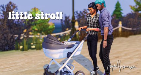 Infant Poses, Infants Cc, Lotes The Sims 4, Cc Packs, Newborn Stroller, 4 Poses, Sims 4 Family, Sims 4 Game Mods, Sims 4 Gameplay