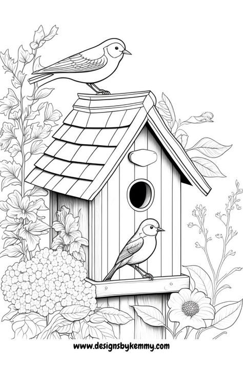 Free Coloring Pages For Adults| Birdhouses Free Printable Coloring Pages Coloring Pages For Preschool, Coloring Pages Mandala, Coloring Pages For Preschoolers, Birds Coloring Pages, Coloring Pages Animals, Free Coloring Pages For Adults, Free Halloween Coloring Pages, Coloring Pages Christmas, Easter Templates Printables