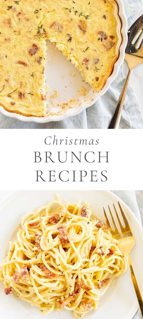 Brunchmas Ideas, Sweet And Savory Brunch, Brunch Menus For Christmas, Brunch Pasta Ideas, Christmas Recipes Brunch, German Brunch Ideas, Christmas Brunch Quiche, Fun Christmas Brunch Ideas, Brunch Menus Easy