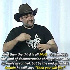 Dave Filoni explaining the glimpse of Anakin we saw I'm TotA Dave Filoni, Space Whale, Revenge Of The Sith, Phantom Menace, Attack Of The Clones, Return Of The Jedi, The Phantom Menace, Empire Strikes Back, The Last Jedi