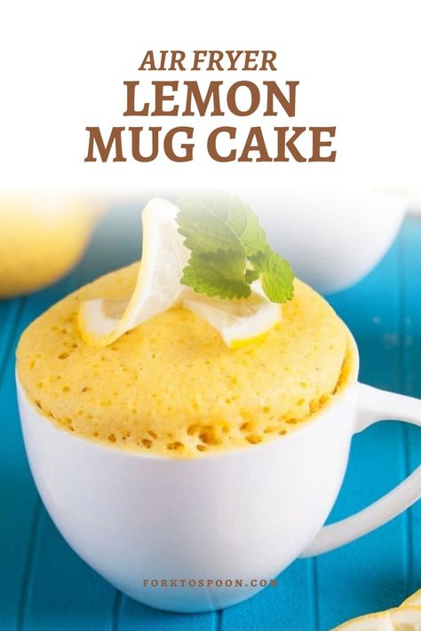 Airfry Cake Recipes, Single Serve Air Fryer Recipes, Bake Air Fryer, Healthy Recipes Keto, Homemade Lemon Cake, Air Fryer Cake Recipes, Easiest Desserts, Air Fryer Recipes Low Carb, Air Fryer Recipes Dessert