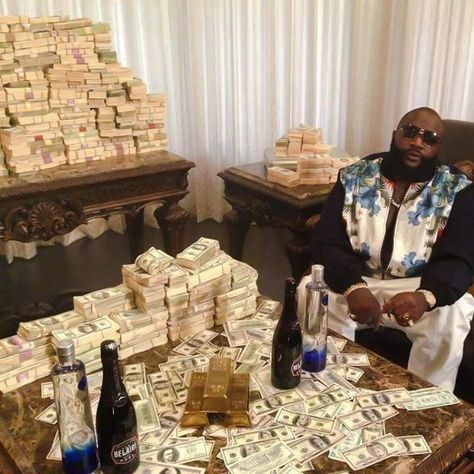 Frozen Bosses on Instagram: “Rick Ross The Goat 🐐🔥” The Big Boss, Filthy Rich, Money Stacks, Rick Ross, Rap Aesthetic, Money Goals, Hip Hop Culture, Money Cash, Billionaire Lifestyle