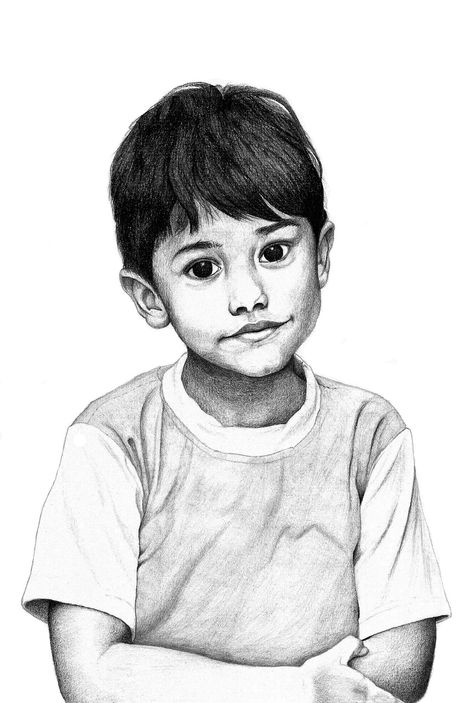 Boy Pencil Sketch, Photo Of Boy, Children Sketch, Pencil Sketch, Free Photo, Free Photos, Anime Funny, Kids Boys, Stock Images Free