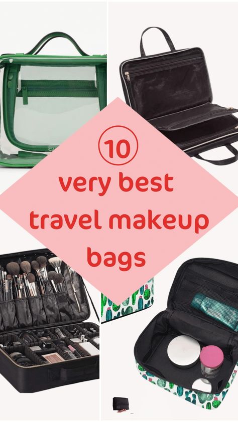 I’m here to save you from disaster. Not only have I scouted the best makeup bag for traveling, but I’ve sourced actually cute bags that will have you feeling like the IT girl on your vacation without sacrificing your sanity.  Let’s get into my 9 picks for the best travel makeup bag to put in your suitcase! Makeup Travel Organization, Best Travel Makeup Products, Best Travel Makeup Bag, Best Travel Makeup, Best Makeup Bag, San Francisco Fashion, Expensive Makeup, Leather Makeup Bag, Travel Makeup Bag