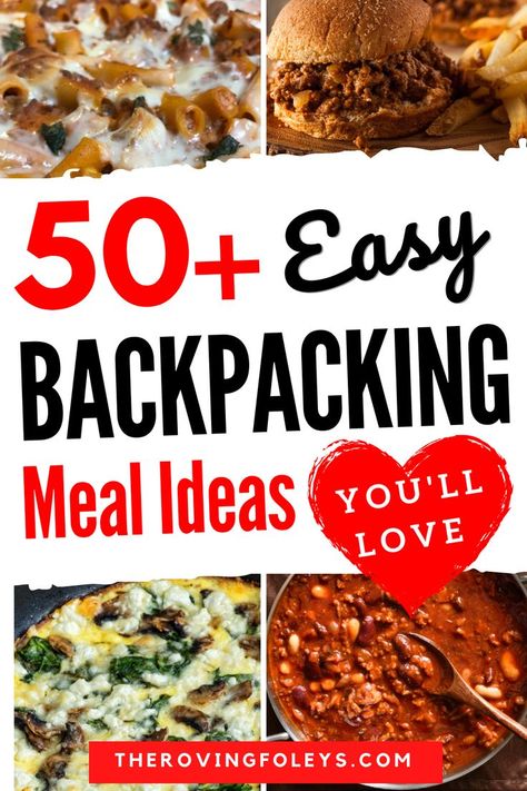 Are you looking for backpacking meal ideas? Check out these 50+easy delicious recipes that will fuel your outdoor adventures. From breakfast to dinner, we've got you covered with easy and tasty backpacking meals you will love. #backpackingmeals Backpacking Meal Recipes, Backpacking Meals, Hiking Food, Easy Camping Meals, Recipes Simple, Backpacking Food, Meal Recipes, Make Ahead Meals, Easy Delicious Recipes