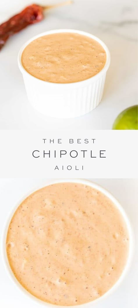 Chili Aoli Recipe, Easy Chipotle Mayo, How To Make Chipotle Mayo, Chili Aioli Recipe, Aioli Recipe Easy Mayo, Aoili Recipe Easy, Chipotle Aoli Recipe, Chipotle Mayo Recipe Easy, Wasabi Aioli Recipe