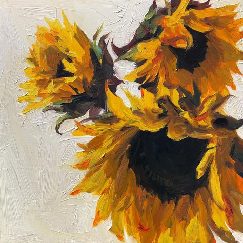 Heather Martin, oil Heather Martin, Arte Peculiar, Nostalgic Art, Van Gogh Art, Sunflower Painting, Literature Art, Plein Air Paintings, Yellow Painting, Flower Art Painting