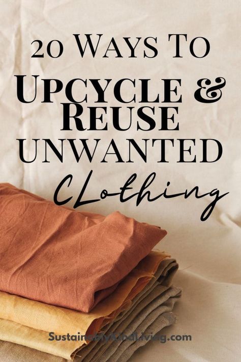 20 Greatest Methods to Reuse Previous Clothes With Useful Tutorials Check more at https://howcandothis.com/diyideas/20-greatest-methods-to-reuse-previous-clothes-with-useful-tutorials/ Old Clothes Diy, Reuse Old Clothes, Recycle Old Clothes, Diy Sy, Clothing Upcycle, Diy Clothes Refashion, Upcycle Clothes Diy, Mode Crochet, Upcycle Sewing