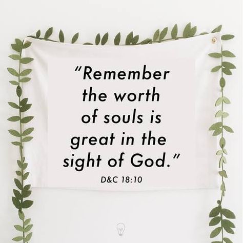 “It fills me with wonder and awe to think that ‘the worth of souls is great in the sight of God (D&C 18:10).’ Our Heavenly Father created the universe for the benefit of ordinary mortals like you and me—that we might reach our potential as His sons and daughters.” From #PresUchtdorf’s pinterest.com/pin/24066179228856353 inspiring #LDSconf facebook.com/223271487682878 message lds.org/general-conference/2011/10/you-matter-to-him. #ShareGoodness Covenants Lds, Scriptures Quotes, Scripture Mastery, Lds Scriptures, Lds Living, Scripture Memorization, Doctrine And Covenants, Powerful Scriptures, Finding Jesus