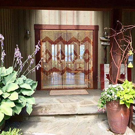 Beaded Curtains Doorway, Stay Flexible, Bamboo Beads, Bamboo Beaded Curtains, Door Beads, Beaded Curtain, The Light Is Coming, Bamboo Curtains, Bohemian Curtains