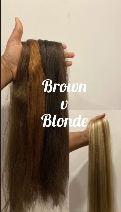 Mixing Hair Extension Colors For Braids, Dark Brown And Blonde Braids, Black Braids With Brown Highlights, Dark Blonde Braids, Chocolate Brown Braids, 27/30 Braids, Deep Chocolate Brown Hair Color, Brown And Blonde Box Braids, Blonde And Brown Braids