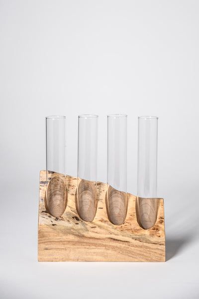 Double Duty Furniture, Test Tube Vase, Planter Project, Tree Felling, Test Tubes, The Cradle, Spalted Maple, Wood Vase, Wood Pallet Projects