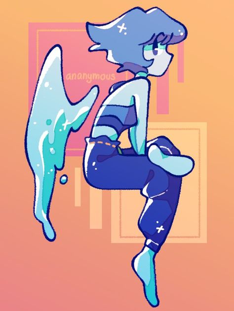 A Drawing, Steven Universe, Lapis Lazuli, Universe, On Twitter, Twitter, Hair, Pink, Blue