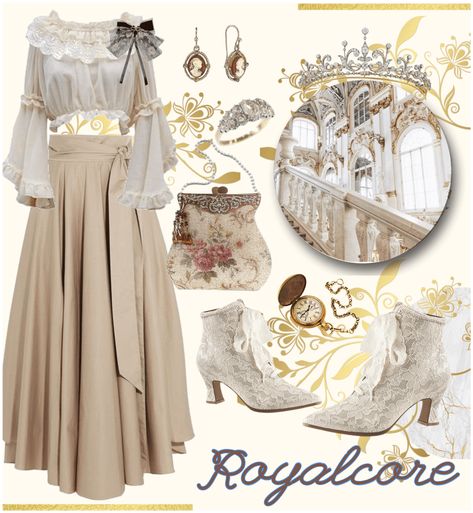 Royalcore 👸🏻 outfit ideas | Royalcore Aesthetic Outfits Modern, Royal Academia Outfits, Angle Core Outfit, Everyday Princess Outfits, Royalcore Clothes, Royalty Core Outfits, Royal Core Aesthetic Outfits, Royal Aesthetic Outfit, Royal Core Outfits