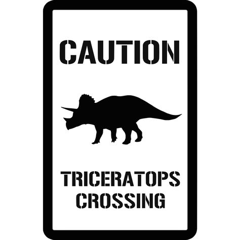 Senior Parking Spaces Dinosaur, Dinosaur Crossing Signs, Dinosaur Sign, Dinosaur Classroom, Jurassic Park Birthday Party, Jurassic Park Party, Jurassic Park Birthday, Parking Spot Painting, Jurassic Park Logo