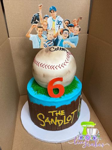 Sandlot Cake Ideas, Sandlot Birthday Party Cake, The Sandlot Birthday Cake, Sandlot Party Ideas, Sandlot Birthday Cake, Sandlot Cake, Sandlot Birthday Party, Sandlot Party, Sport Movies