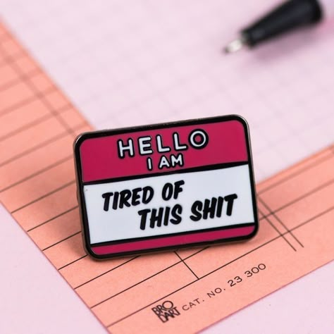 Feminist Pins, Enamel Pin Collection, Cool Pins, E Card, Hard Enamel Pin, Original Illustration, Cute Pins, What’s Going On, Funny Pins