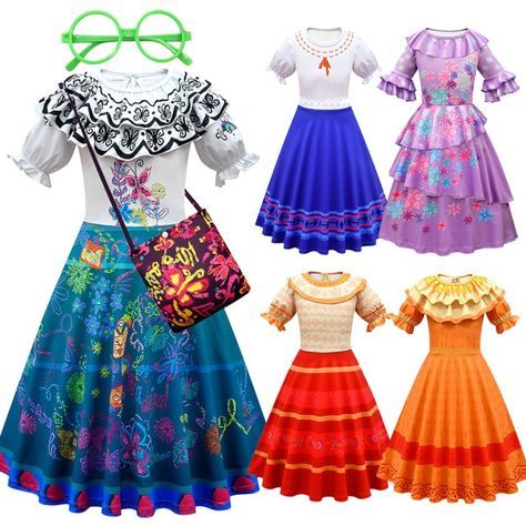 Encanto Clothes, Dolores Costume, Encanto Costume, Encanto Dress, Encanto Movie, Encanto Birthday, Disney Quilt, Children Costumes, Girls Princess Dress