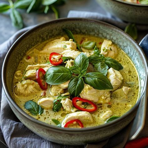 Thai Green Chicken Curry, Green Chicken, Thai Green Curry, Green Curry Paste, Green Curry, Curry Paste, Vegetable Oil, Chicken, Green