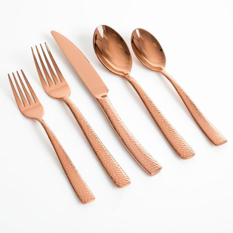 Gibson Elite 79576.2 Stonehenge 20 Piece Flatware Set - Rose Gold - Walmart.com - Walmart.com Stainless Steel Flatware, Stonehenge, Flatware Set, Forks, Flatware, Spoons, Gibson, Rose Gold, Gold