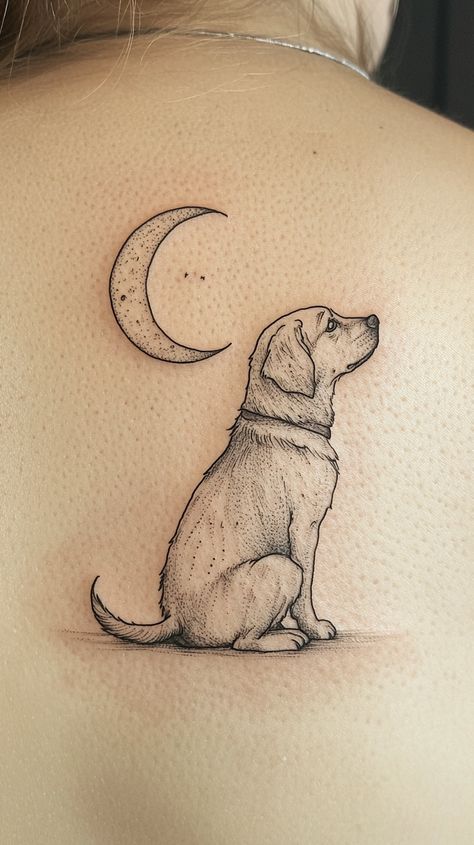 Why You Need A Dog Tattoo: 7 Reasons 🐾 - Smart Dog Learning Tattoo Ideas Elegant, Dog Memorial Tattoo, Hen Tattoo, Golden Retriever Tattoo, Husky Tattoo, Pet Memorial Tattoo, French Bulldog Tattoo, Memorial Tattoo Ideas, Pit Dog