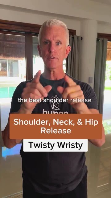 Fascial Maneuvers on Instagram: "There’s been so many requests for this video! A 3-in-1 maneuver for your neck, shoulders and hips! It’s called Twisty Wristy! ㅤ Make sure you do both sides! And like @garrylineham always says - “super powerful” ㅤ Comment “shoulders” to try our shoulders arms wrists and elbows fascial maneuvers series ㅤ #hippain #shoulderpain #neckpain #fascialmaneuvers #fascia #humangarage" Neck And Shoulder Pain Relief Trigger Points Self Massage, Shoulder Neck Pain Relief, Myofascial Release Neck, Shoulder And Neck Pain Relief, Neck Mobility Exercises, Fascial Maneuvers, Human Garage, Exercise Shoulder, Neck Strengthening