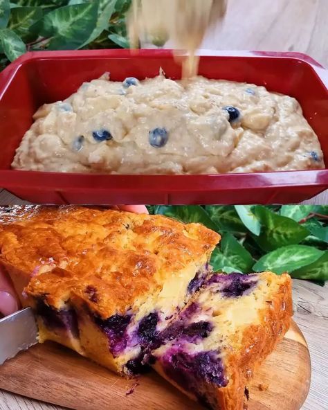 Oatmeal, Apple, and Blueberry Loaf Cake - Greenku Recipes Blueberry Loaf Bread, Blueberry Loaf Cake, Apple Yogurt, Blueberry Loaf Cakes, Breakfast Loaf, Blueberry Bread Recipe, Oatmeal Apple, Diet Cake, Apple Blueberry