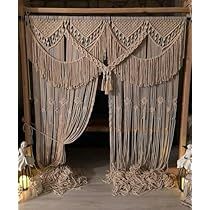 Cortina Macrame, Macrame Window Curtain, Handmade Wedding Decorations, Macrame Wedding Arch, Geometric Headboard, Extra Large Macrame Wall Hanging, Macrame Door Curtain, Macrame Wedding Backdrop, Hanging Room Dividers